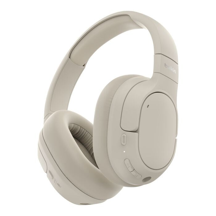 Belkin AUD008HQSA Headphones/headset Wireless Head-Band Calls/Music USB Type-C Bluetooth Sand