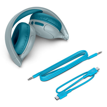 JLab JBuddies Pop Headset Wired & Wireless Head-Band Calls/Music USB Type-C Bluetooth Teal