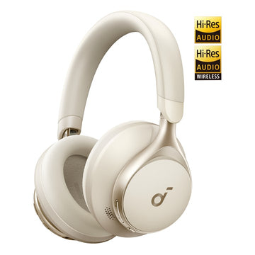 Soundcore Space One Headset Wired & Wireless Head-Band Calls/Music Bluetooth Cream