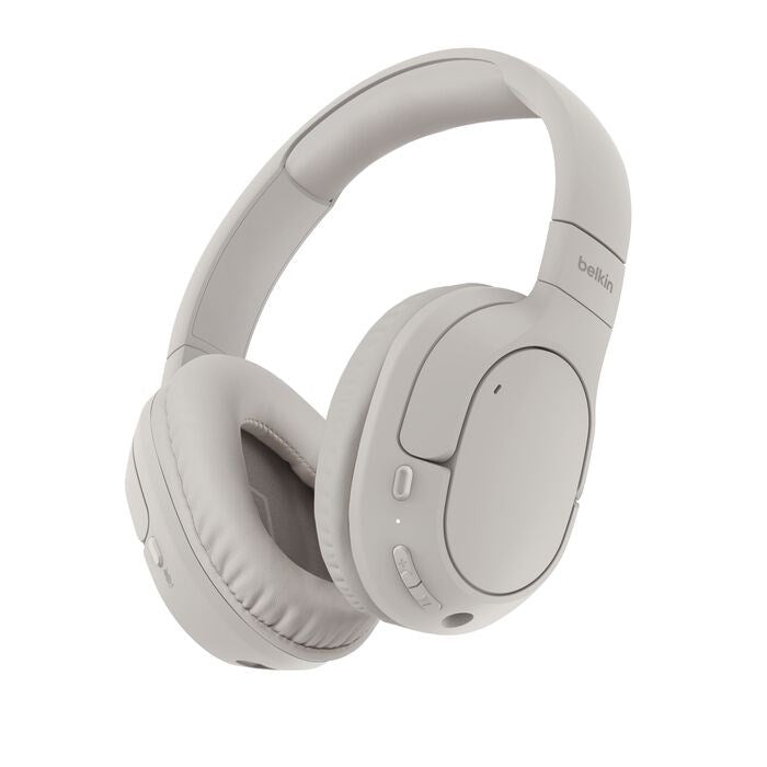Belkin AUD009HQSA Headphones/headset Wireless Head-Band Calls/Music USB Type-C Bluetooth Sand