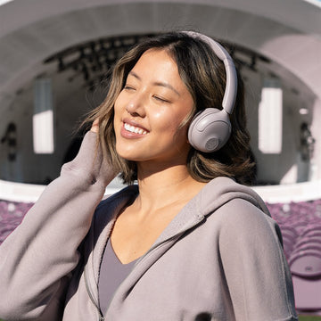 JLab Go Lux ANC Headset Wireless Head-Band Calls/Music USB Type-C Bluetooth Mauve