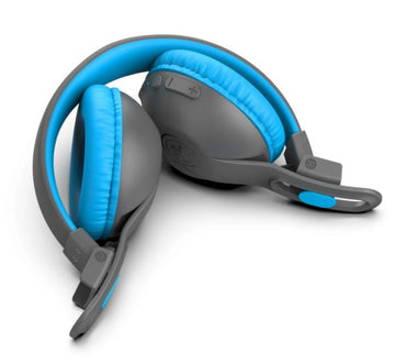 JLab JBuddies Studio 2 Headset Wired & Wireless Head-Band Calls/Music USB Type-C Bluetooth Blue, Grey