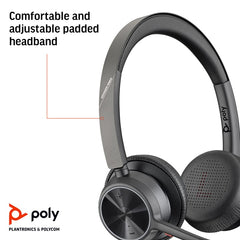 HP Poly Voyager 4320 Microsoft Teams Certified USB-A Headset +BT700 dongle
