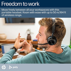 HP Poly Voyager 4320 Microsoft Teams Certified Headset +BT700 dongle +Charging Stand