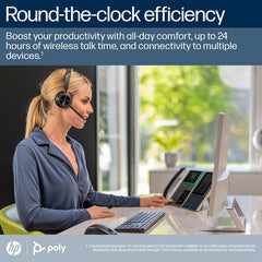 HP Poly Voyager 4320 Microsoft Teams Certified Headset +BT700 dongle +Charging Stand