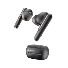 HP Poly Voyager Free 60+M UC Carbon Black Earbuds +BT700 USB-C Adapter +Touchscreen Charge Case