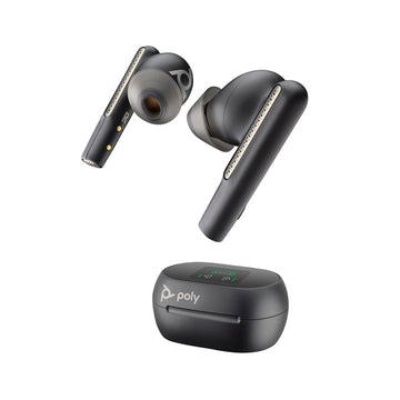 HP Poly Voyager Free 60+M UC Carbon Black Earbuds +BT700 USB-C Adapter +Touchscreen Charge Case