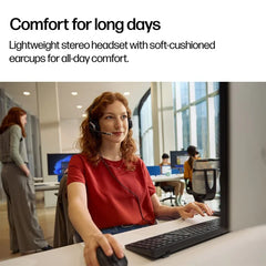 HP Poly Mission 625 Stereo USB Wired Headset (Bulk)