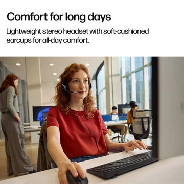 HP Poly Mission 625 Stereo USB Wired Headset (Bulk)