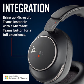 HP Poly Voyager Surround 80 UC USB-C Headset +USB-C/A Adapter