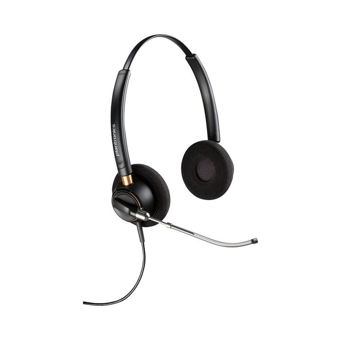 HP Poly EncorePro 520V Binaural Headset VoiceTube +Quick Disconnect