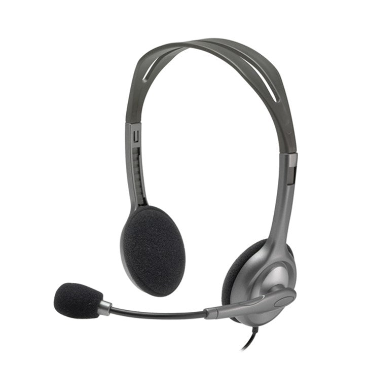 Logitech Stereo Headset H110 Wired Head-band Office/Call center Grey