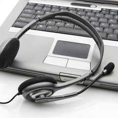 Logitech Stereo Headset H110 Wired Head-band Office/Call center Grey
