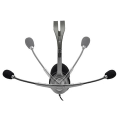 Logitech Stereo Headset H110 Wired Head-band Office/Call center Grey