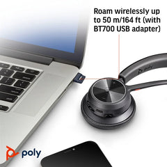 HP Poly Voyager 4310 Microsoft Teams Certified USB-C Headset +BT700 dongle