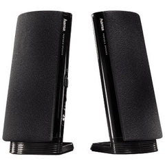 Hama E 80 PC Loudspeaker, 3.5mm Jack Plug, USB 2.0, Black
