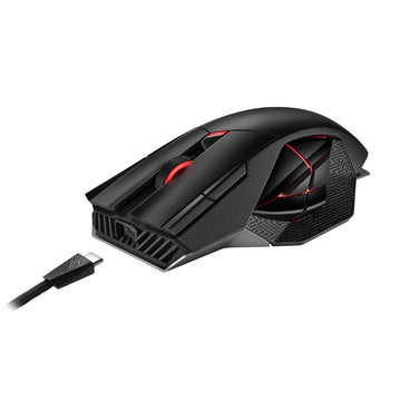 ASUS ROG Spatha X Mouse Gaming Right-Hand RF Wireless + USB Type-C Optical 19000 DPI