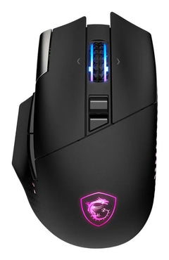 MSI S12-4301370-CLA Mouse Gaming Right-Hand RF Wireless + Bluetooth + USB Type-A Optical 26000 DPI