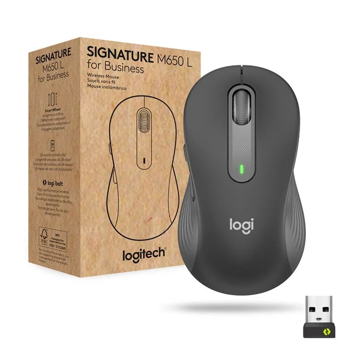 Logitech M650 Business Mouse, Graphite