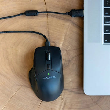 JLab JBuds Mouse Office Right-Hand Bluetooth + USB Type-A Optical 2400 DPI