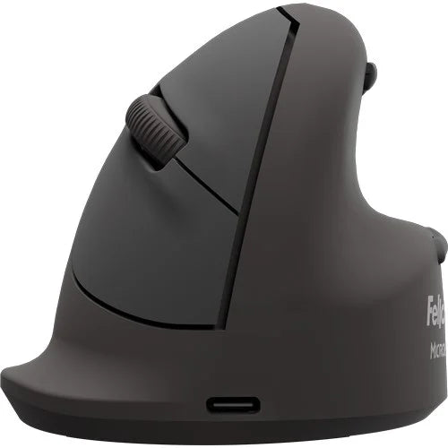 Fellowes Vertical Wireless Mouse Breyta Plus+ Ergonomic Right Handed Vertical Mouse with Antibacterial Protection Large