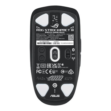 ASUS ROG Strix Impact III Wireless Mouse Gaming Ambidextrous RF Wireless + Bluetooth Optical 36000 DPI