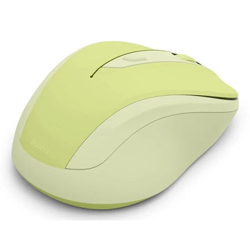Hama WM-400 Wireless Mouse, Ergonomic, Optical, 6-Button, No Noise, Green