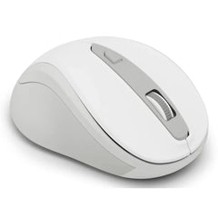 Hama WM-400 Wireless Mouse, Ergonomic, Optical, 6-Button, No Noise, White