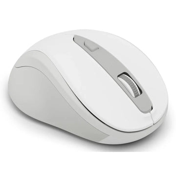Hama WM-400 Wireless Mouse, Ergonomic, Optical, 6-Button, No Noise, White
