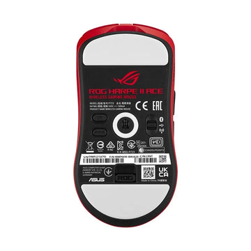 ASUS ROG Harpe II Ace RED mouse Gaming Right-hand RF Wireless + Bluetooth + USB Type-A Optical 42000 DPI