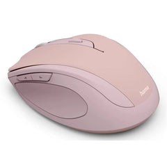 Hama WM-400 Wireless Mouse, Ergonomic, Optical, 6-Button, No Noise, Pink