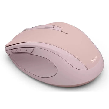 Hama WM-400 Wireless Mouse, Ergonomic, Optical, 6-Button, No Noise, Pink