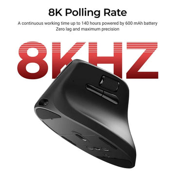 Keychron M5 mouse Universal Right-hand RF Wireless + Bluetooth + USB Type-C Optical 30000 DPI
