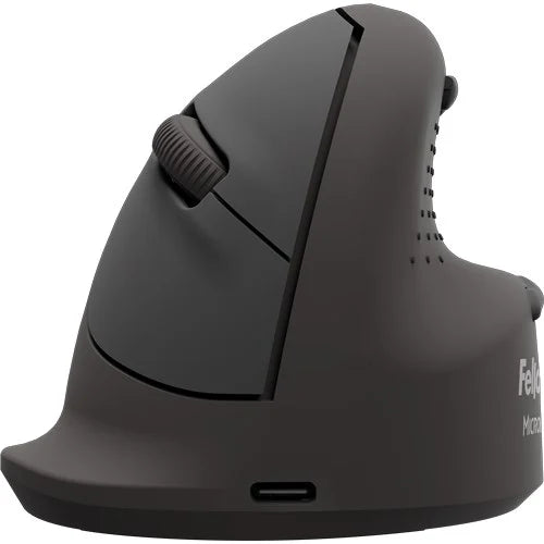 Fellowes Vertical Wireless Mouse Breyta Plus+ Ergonomic Right Handed Vertical Mouse with Antibacterial Protection Medium