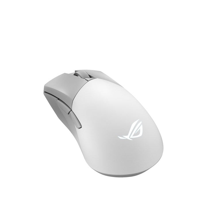 ASUS ROG Gladius III Wireless Aimpoint White Mouse Gaming Right-Hand RF Wireless + Bluetooth + USB Type-A Optical 36000 DPI