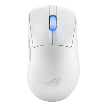 ASUS ROG Keris II Ace Wireless AimPoint White Mouse Gaming Right-Hand RF Wireless + Bluetooth + USB Type-A Optical 42000 DPI