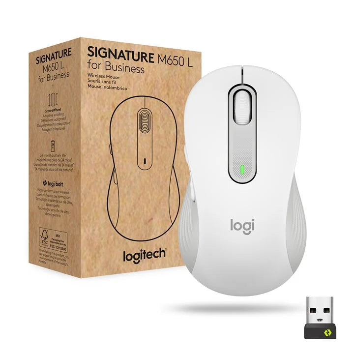 Logitech M650 Business Keyboard, Off White