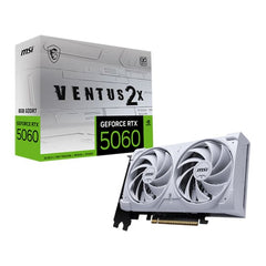 MSI NVIDIA GeForce RTX 5060 8GB VENTUS 2X OC WHITE Blackwell Graphics Card