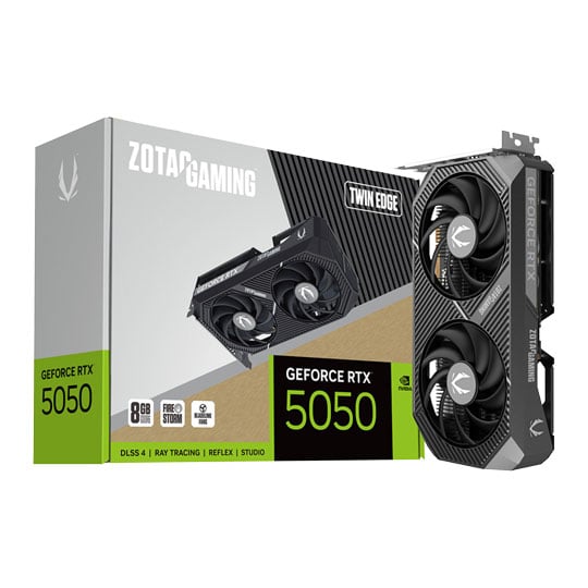 ZOTAC NVIDIA GeForce RTX 5050 TWIN EDGE 8GB Blackwell Graphics Card