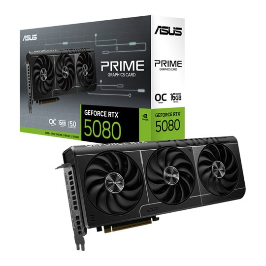 ASUS PRIME NVIDIA GeForce RTX 5080 16GB EVO OC Blackwell Graphics Card