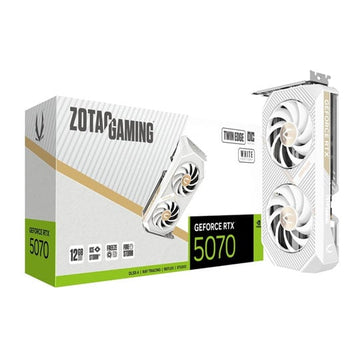 ZOTAC NVIDIA GeForce RTX 5070 Twin Edge OC White Edition 12GB Blackwell Graphics Card