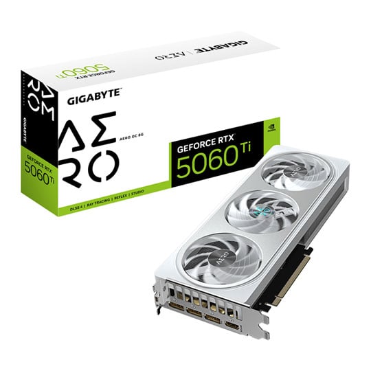 Gigabyte NVIDIA GeForce RTX 5060 Ti AERO OC 8GB Blackwell Graphics Card