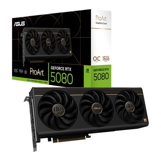 ASUS ProArt NVIDIA GeForce RTX 5080 16GB OC Blackwell Graphics Card