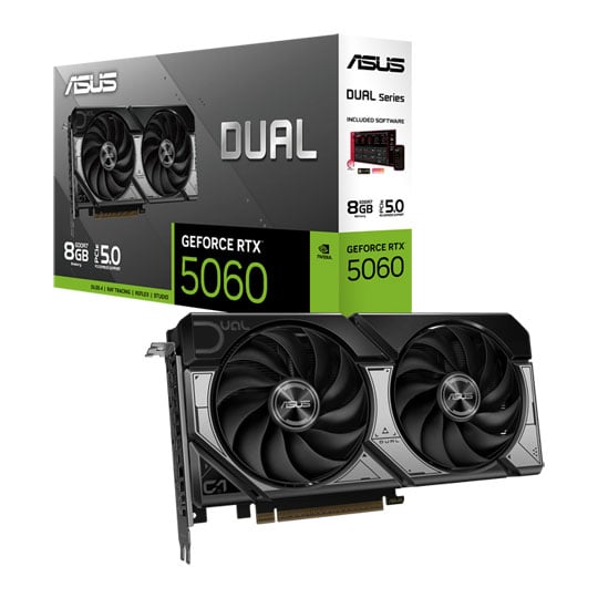 ASUS NVIDIA GeForce RTX 5060 DUAL 8GB Blackwell Graphics Card