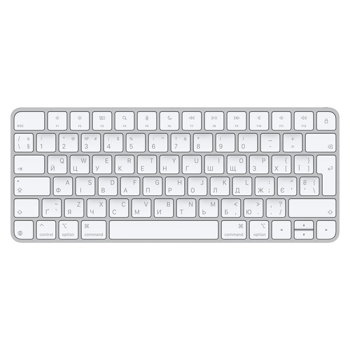 Apple Magic, Mini, Wired & Wireless, USB + Bluetooth, QWERTY, White