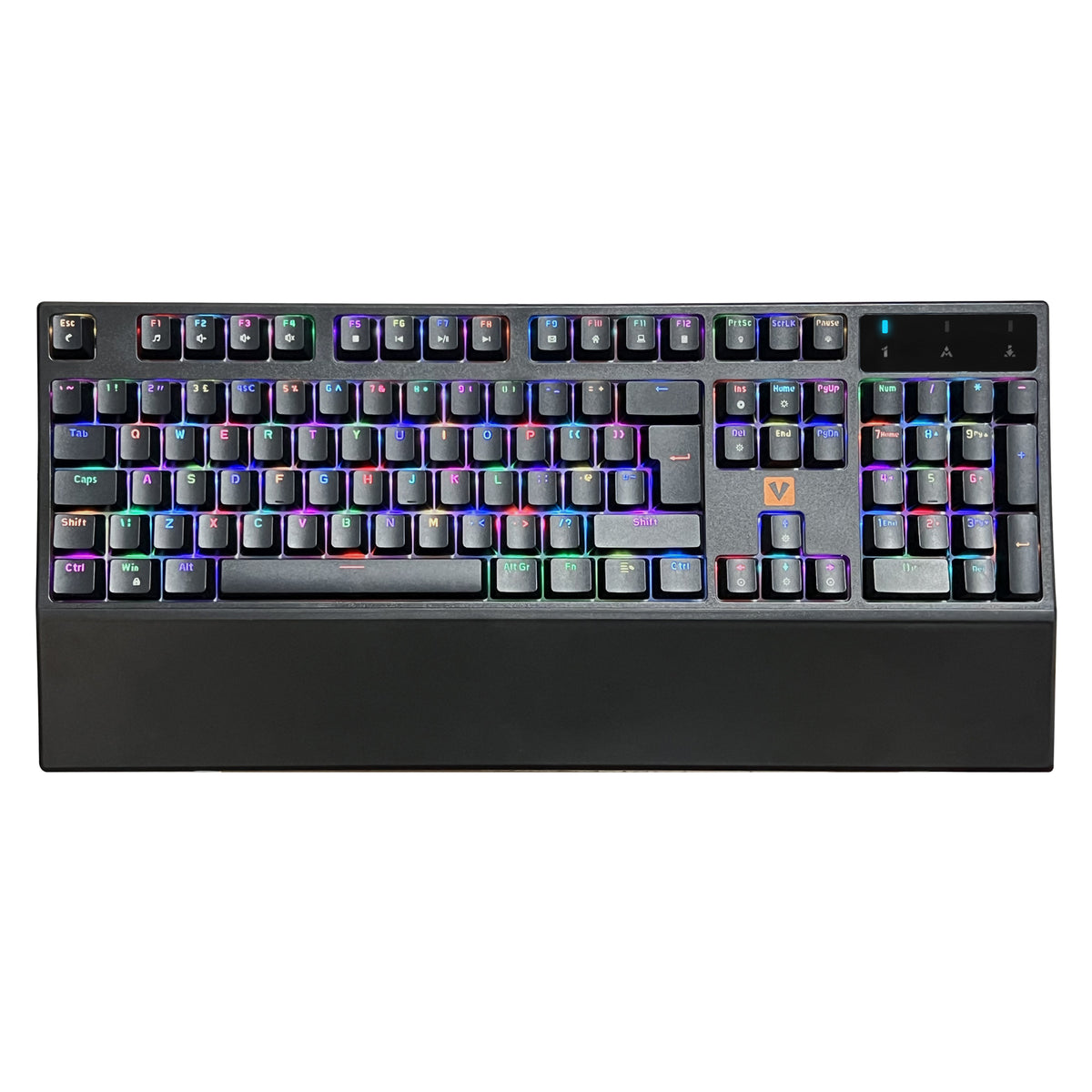 VIDA MECHA MECHANICAL RGB KEYBOARD, Wired, USB, Mechanical, QWERTY, RGB LED, Black