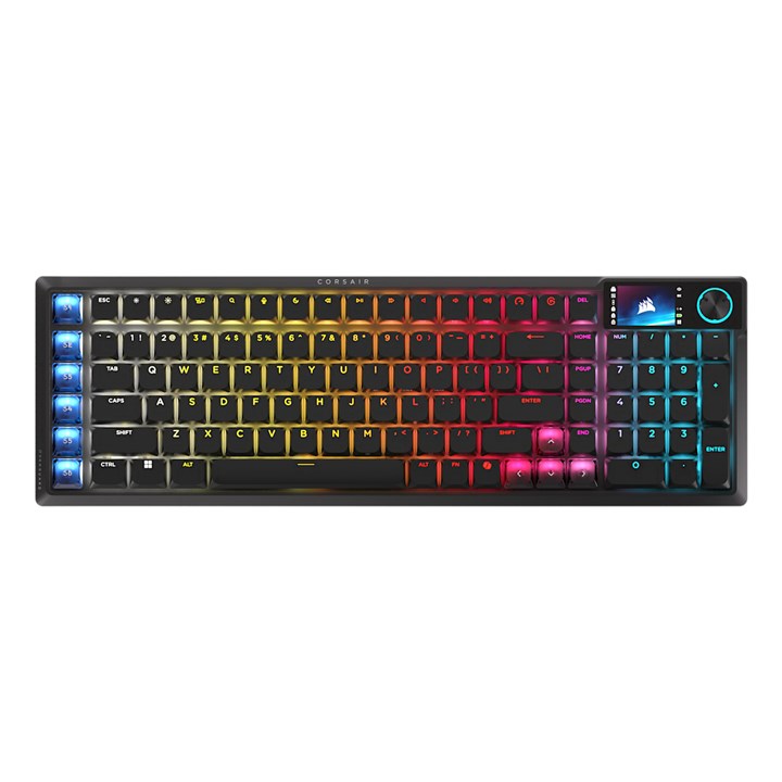 Corsair VANGUARD AIR 99, Wireless, RF Wireless + USB, Mechanical, QWERTY, RGB LED, Black