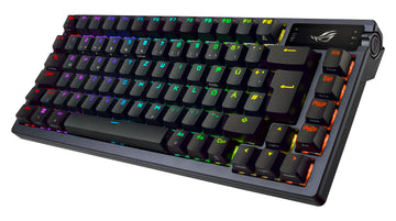 ASUS ROG Azoth, Wired & Wireless, USB + RF Wireless + Bluetooth, Mechanical, QWERTY, RGB LED, Black