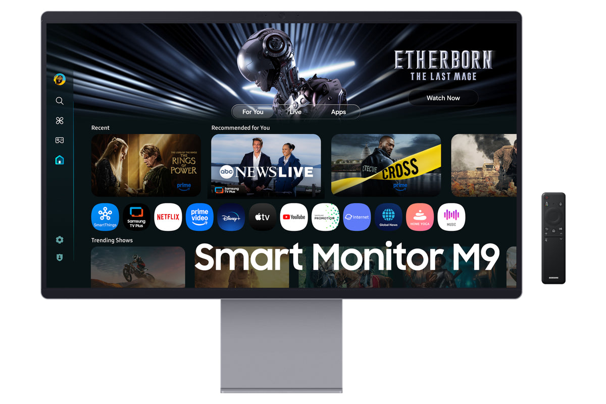 Samsung 32" Smart Monitor M9 M90SF UHD, 81.3 cm (32"), 3840 x 2160 pixels, 4K Ultra HD, OLED, 0.03 ms, Silver