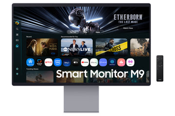 Samsung 32" Smart Monitor M9 M90SF UHD, 81.3 cm (32"), 3840 x 2160 pixels, 4K Ultra HD, OLED, 0.03 ms, Silver
